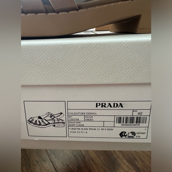 NWT Prada Women's Monolith Cage Platform Sandals Rubber - Picture 5 of 9